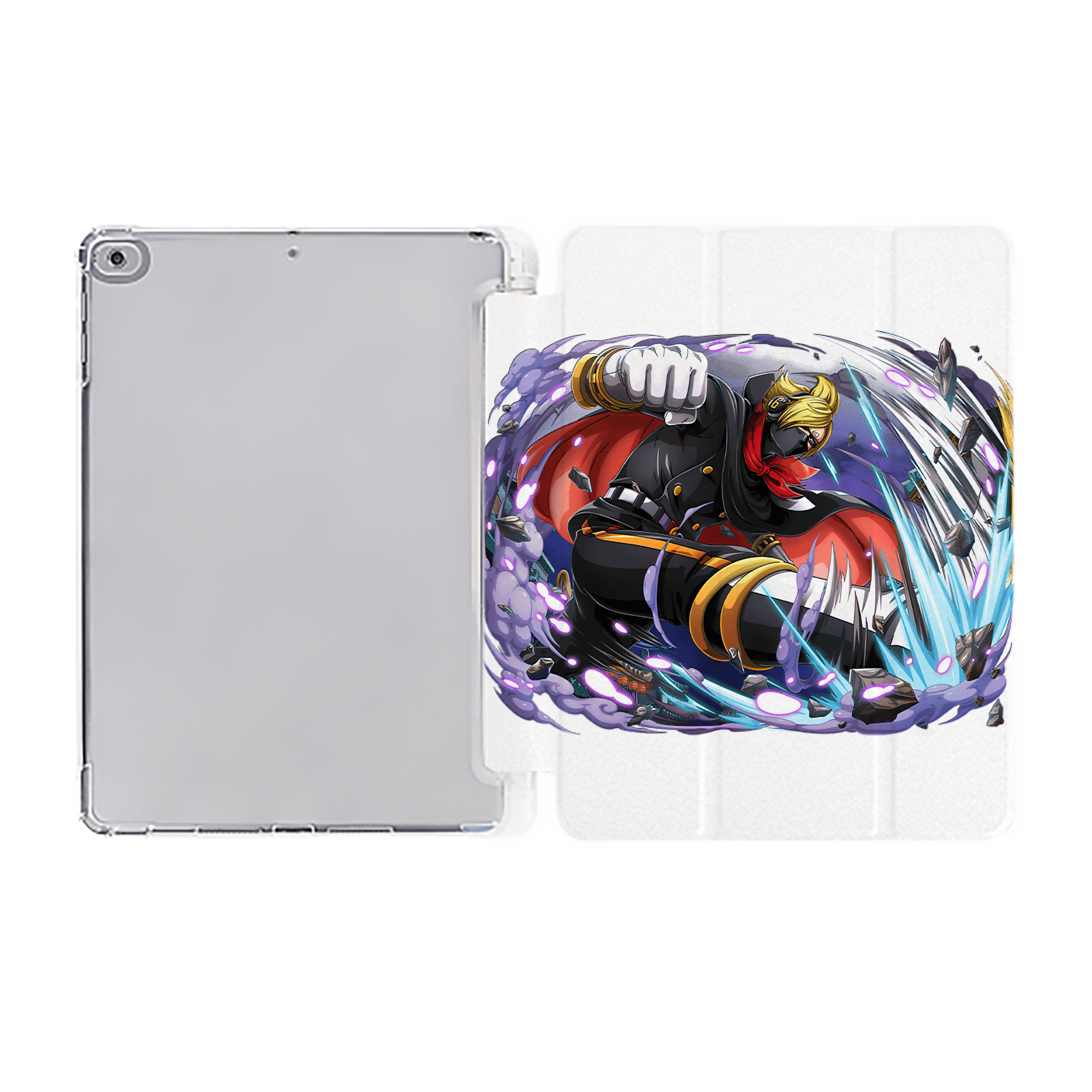 （画像用） ワンピース ロロノア・ゾロ ONE PIECE Roronoa Zoro IPad ケース ペン収納付き 三つ折りスタンド PUレザー×シリコン 対応機種9.5/10.5/10.9インチ